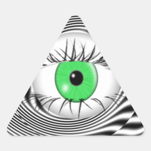 HYPNOTIC EYE - HYPNOTIST TRIANGLE STICKER