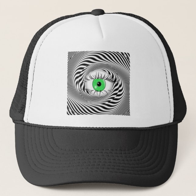 HYPNOTIC EYE - HYPNOTIST TRUCKER HAT (Front)