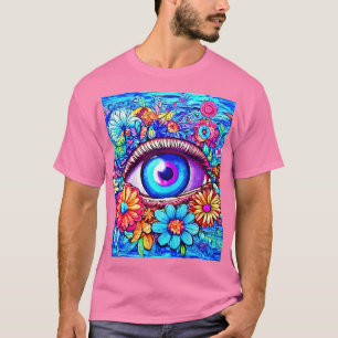 Hypnotic Floral Eye T-Shirt