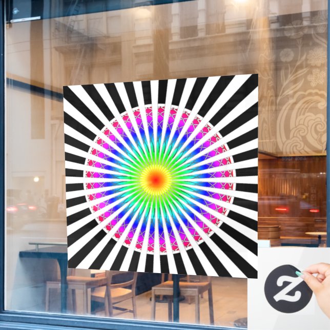 Hypnotic Flower  (Cafe Window)