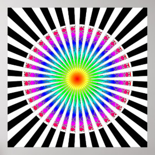 Hypnotic Flower Poster