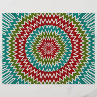 Hypnotic mandalaic flower