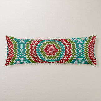 Hypnotic mandalaic flower body cushion