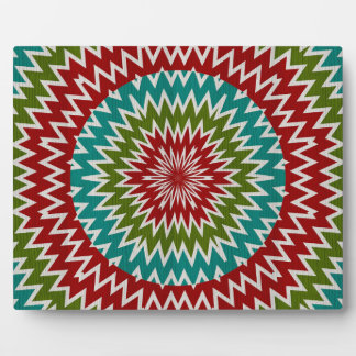 Hypnotic mandalaic flower plaque