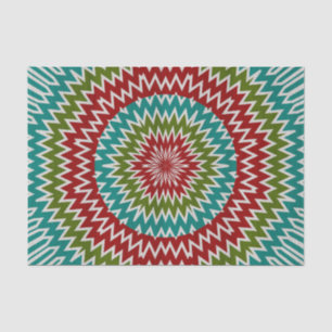 Hypnotic mandalaic flower tissue paper