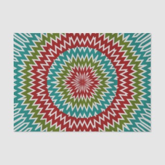 Hypnotic mandalaic flower tissue paper