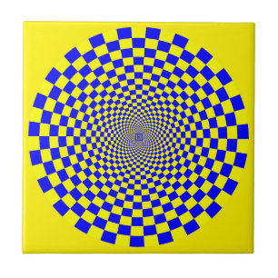 Hypnotic Optical Illusion Tile