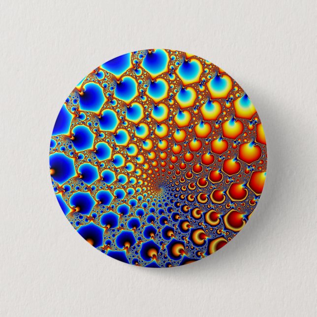 Hypnotic portal - Fractal 6 Cm Round Badge (Front)