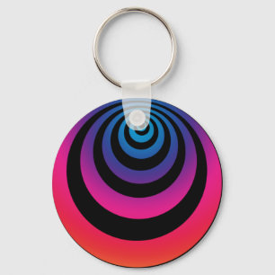 Hypnotic Purple Keychain