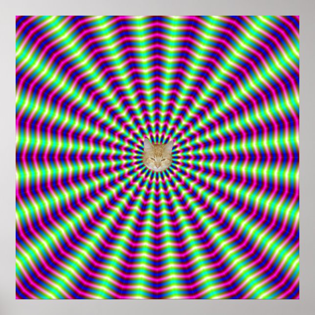 Hypnotic Rings and Beams Poster (Front)
