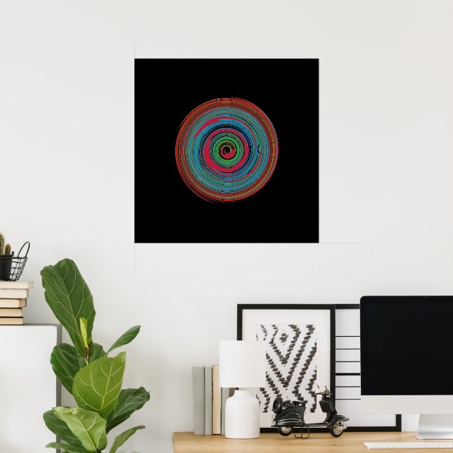 Hypnotic spiral for walls poster (Home Office)
