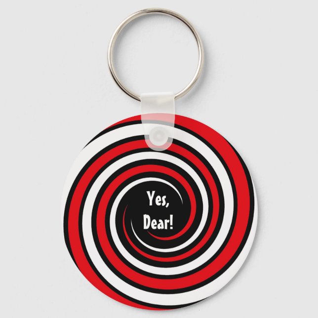 hypnotic spiral keychain (Front)
