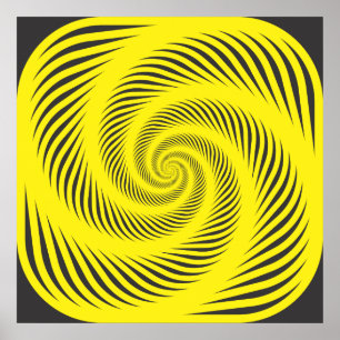 Hypnotic spiral poster