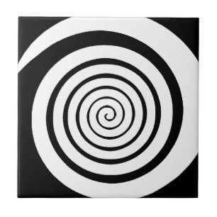 hypnotic spiral tile