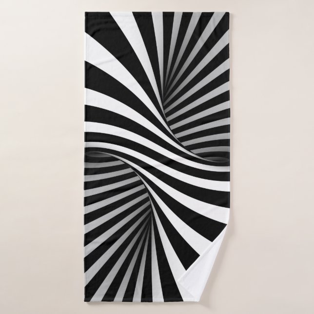 Hypnotic Stripes Bath Towel (Bath Towel)