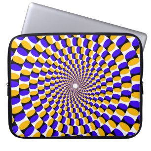 Hypnotic surreal abstract laptop sleeve