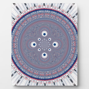 Hypnotic Symmetry: Abstract Geometric Art Plaque