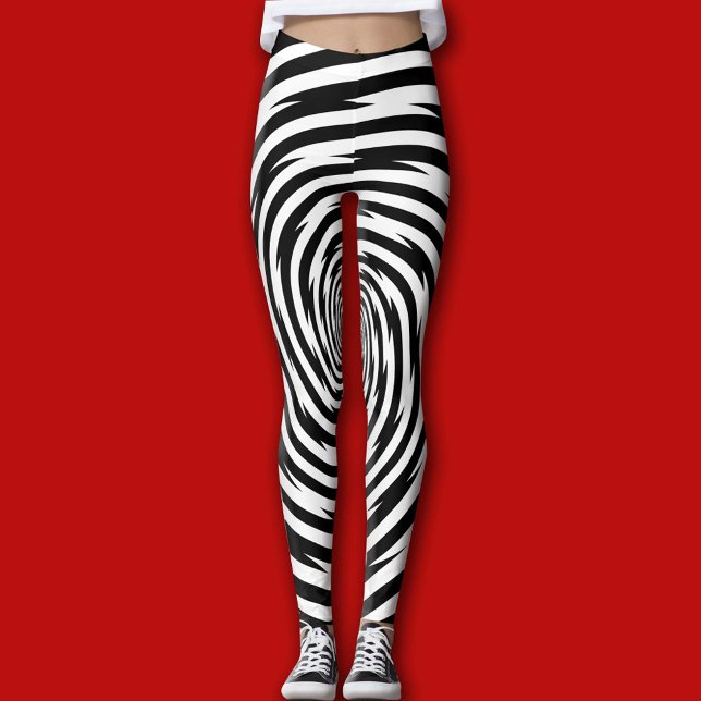 Hypnotise Your Fellow Runners Abstract Leggings (Get ready to turn heads with these eye-catching women's leggings.)