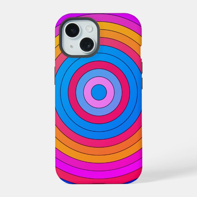 Hypnotised(ultra violet) iPhone 15 case (Back)