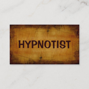 Hypnotist Antique Business Card