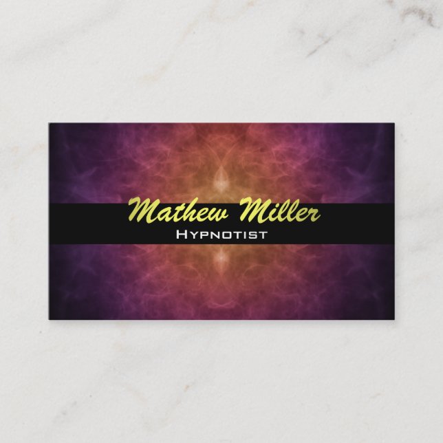 Hypnotist Business Cards (Front)