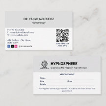 Hypnotist Clinic Business | Minimalist Appointment