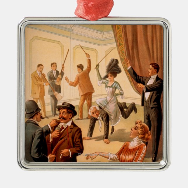Hypnotist controlling room of People Theatre Metal Tree Decoration (Front)
