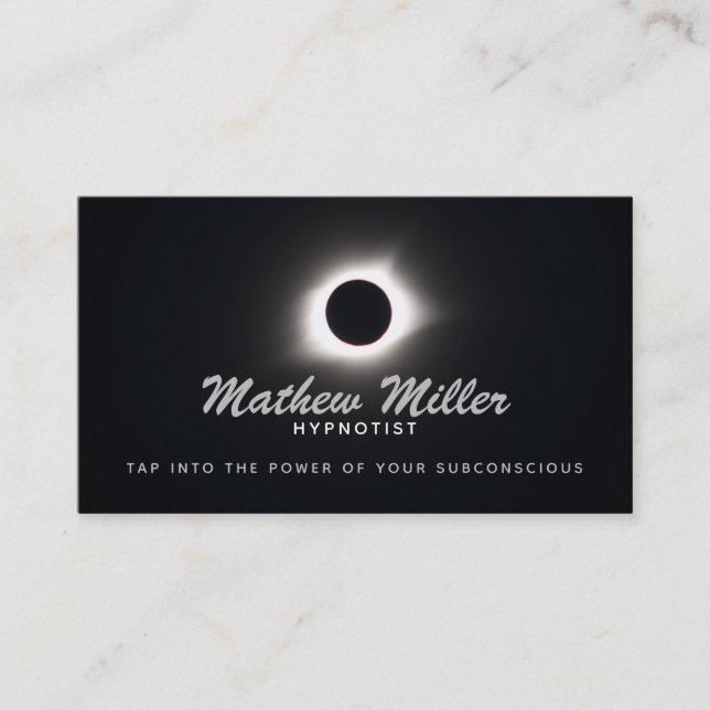 Hypnotist Slogans Business Cards (Front)