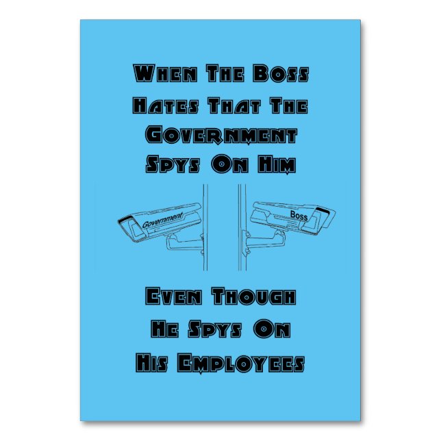 Hypocrisy Table Number (Front)