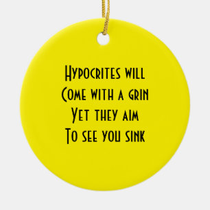 Hypocrites Ceramic Tree Decoration