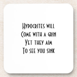 Hypocrites Coaster