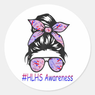 Hypoplastic Left Heart Syndrome Awareness Classic Round Sticker