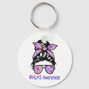 Hypoplastic Left Heart Syndrome Awareness Key Ring