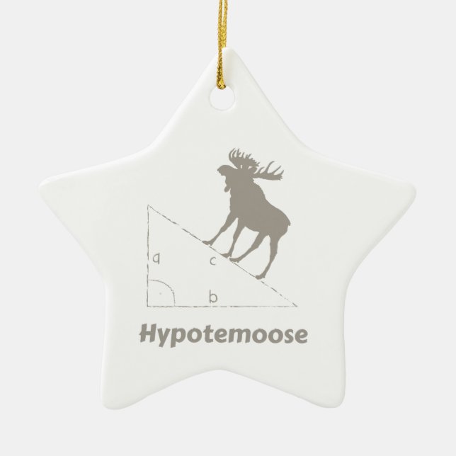 Hypotemoose Math Geek Ceramic Tree Decoration (Front)