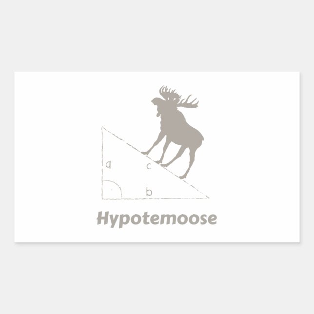 Hypotemoose Math Geek Rectangular Sticker (Front)