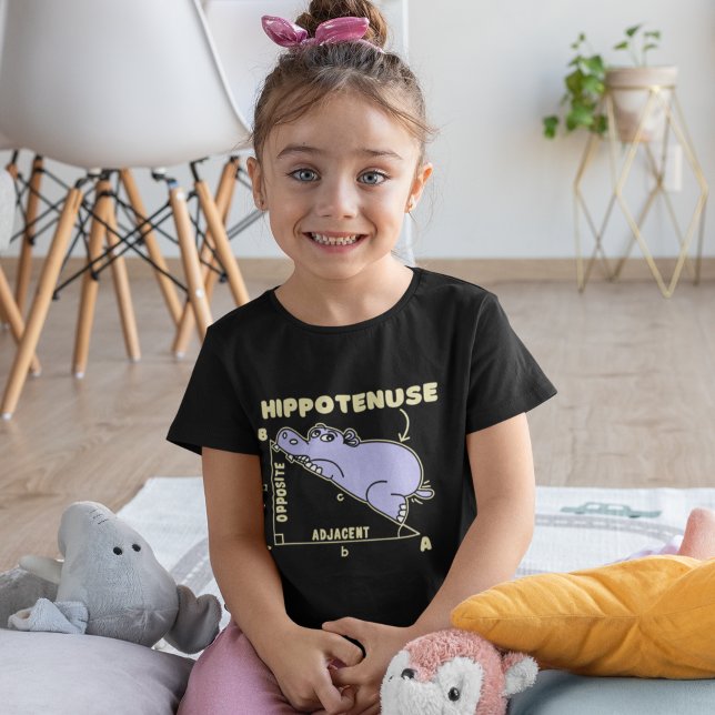 Hyppotenuse Lindo Matematico Hypotamo For Children T-Shirt (Creator Uploaded)