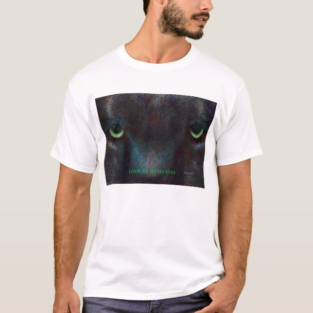 Hyptnotist The Black Panther with an Attitude T-Shirt (Front)