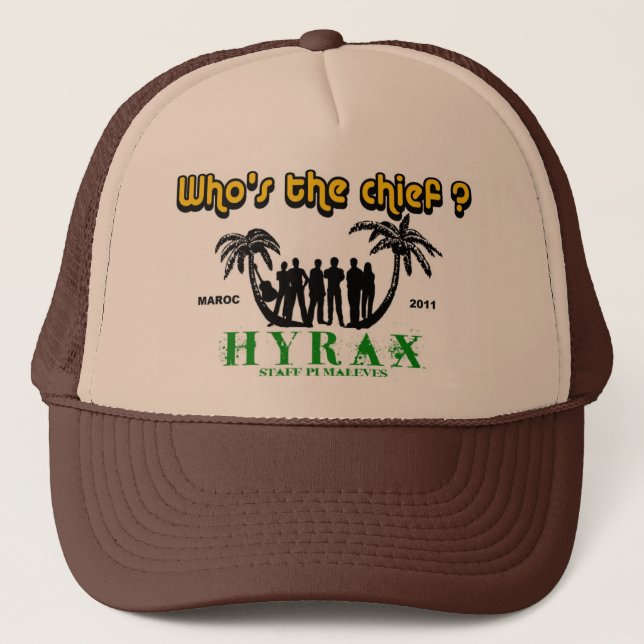 hyrax X Trucker Hat (Front)