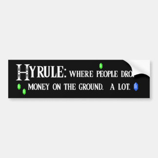 hyrule bumper2 bumper sticker