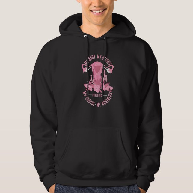 Hysterectomy Flowers Uterus Removal Hoodie (Front)