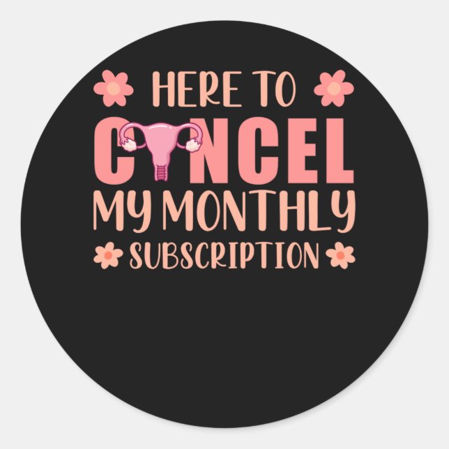 Hysterectomy Support Uterus Removal Survivor Classic Round Sticker (Front)