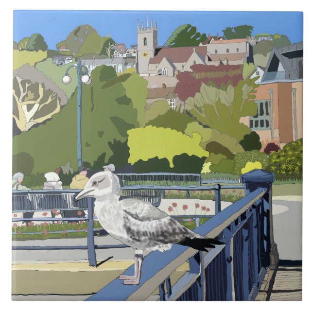 Hythe Kent England Tile (Front)