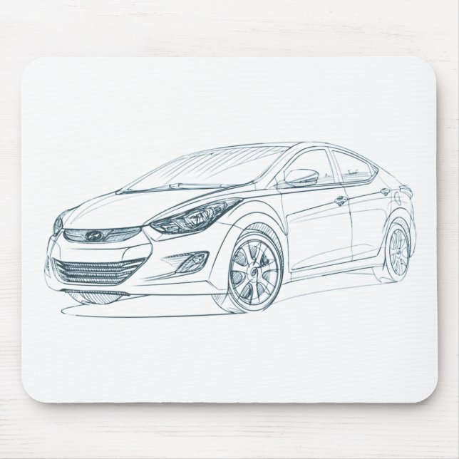 Hyu Elantra 2011 Mouse Pad (Front)