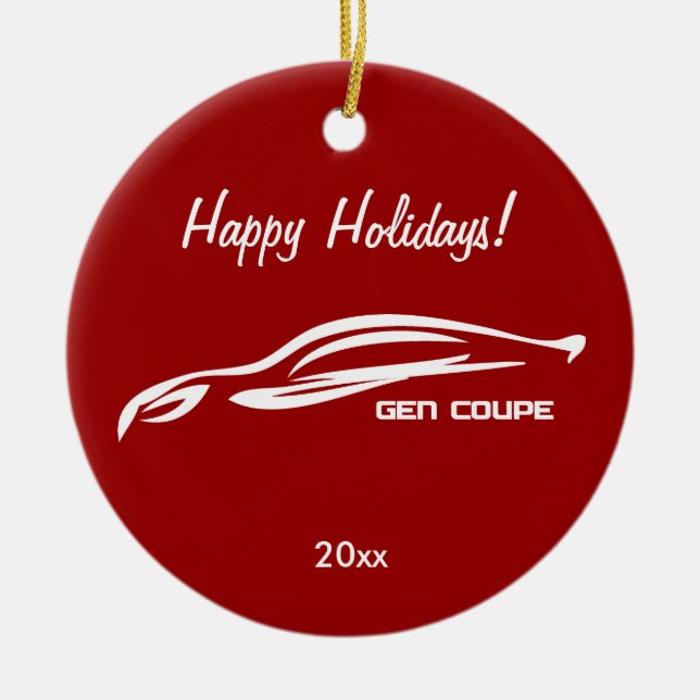 Hyundai Genesis Coupe Ceramic Tree Decoration (Front)