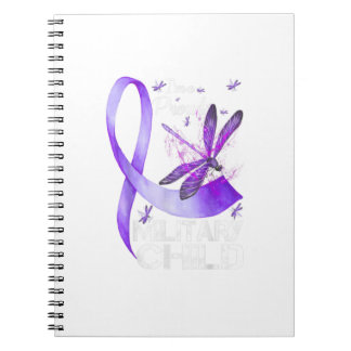 I39M A Proud Military Child Dragonfly Notebook