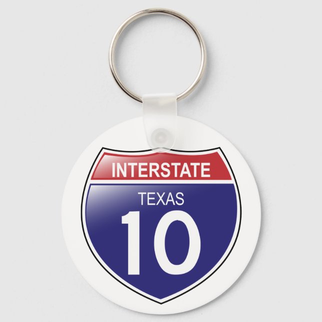 I-10 Texas Keychain (Front)