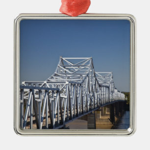 I-20 Highway bridge across Mississippi River, Metal Tree Decoration