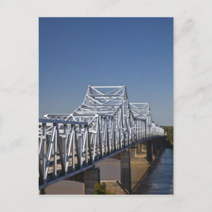 I-20 Highway bridge across Mississippi River, Postcard