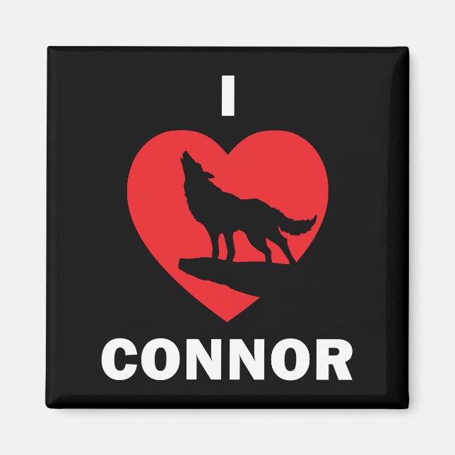 I <3 Connor Magnet Black (Front)