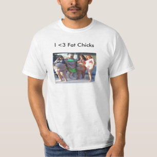 I <3 fat chicks shirt [NEW]